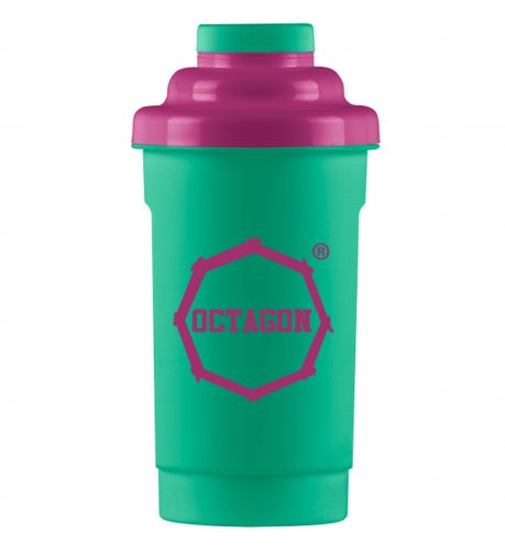 Shaker Octagon Logo mint/purple 0,5l