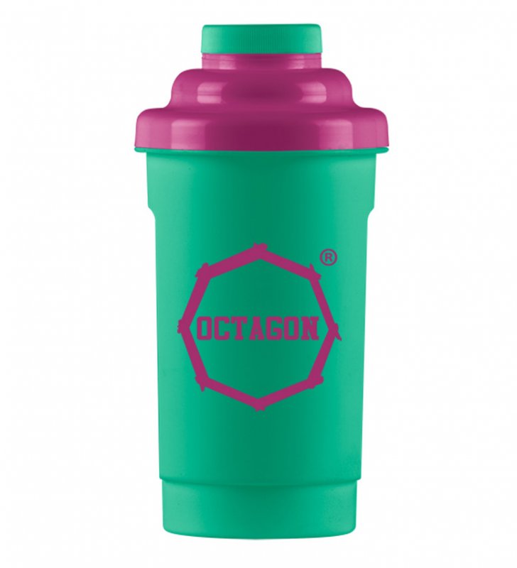 Shaker Octagon Logo mint/purple 0,5l