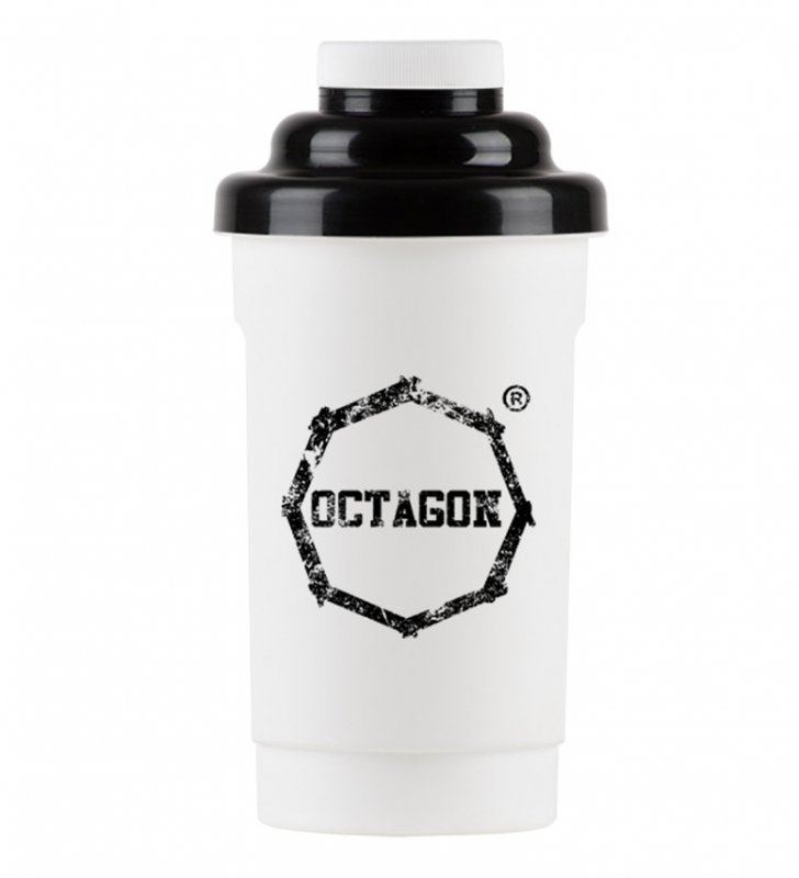 Shaker Octagon Logo white/black 0,5l