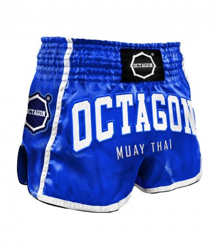 Spodenki Damskie Muay Thai Octagon Blue/White