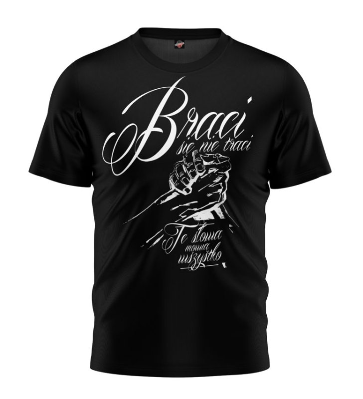 T-shirt BSNT Te Słowa Mówią Wszystko czarny 