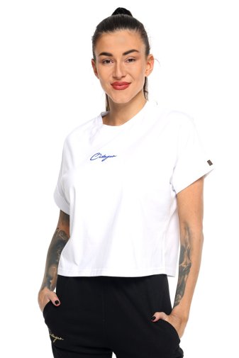 T-shirt damski Octagon DISCRI white UNI