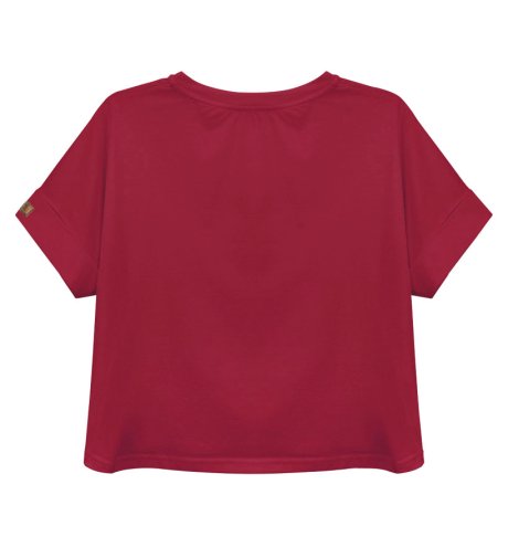 T-shirt damski Octagon DISCRI burgund UNI
