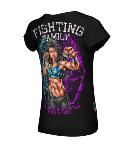 T-shirt damski Octagon Fighting Family