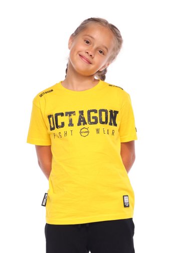 T-shirt dziecięcy Octagon Fight Wear yellow