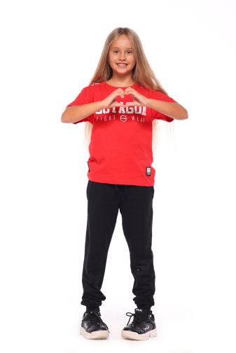 T-shirt dziecięcy Octagon Fight Wear red