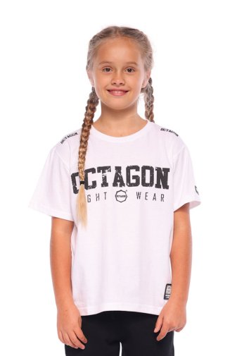 T-shirt dziecięcy Octagon Fight Wear white