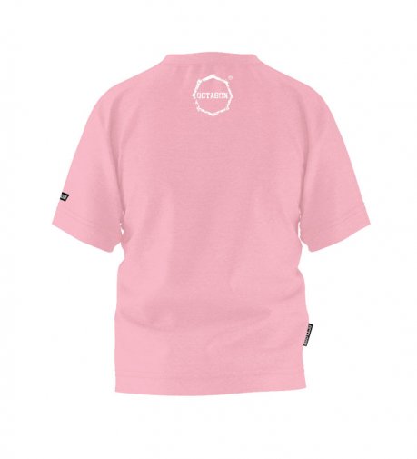 T-shirt dziecięcy Octagon Logo Smash różowy