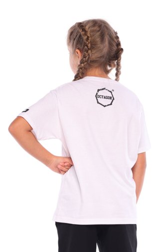 T-shirt dziecięcy Octagon Logo Smash white