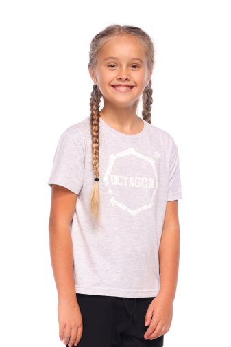T-shirt dziecięcy Octagon Zęby grey