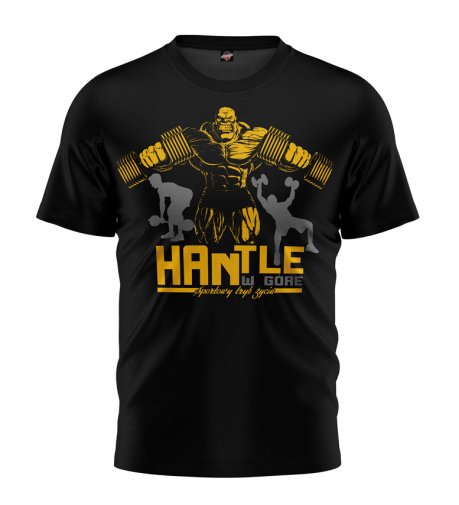 T-shirt Hantle W Górę czarny 
