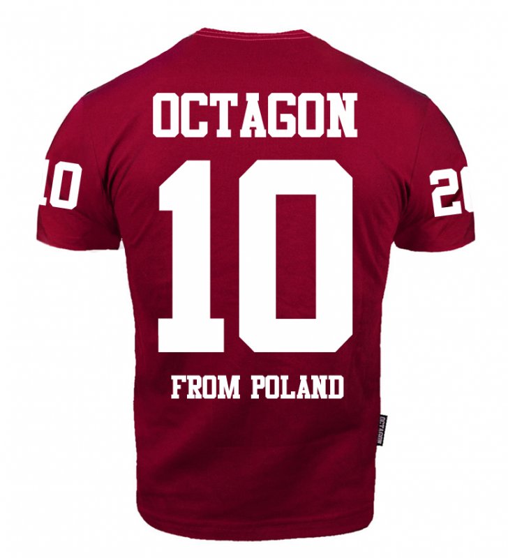 T-shirt Octagon "10" burgund