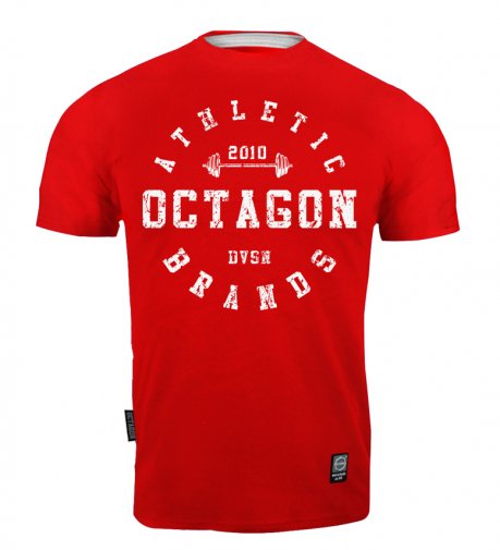 T-shirt Octagon Athletic Brands red