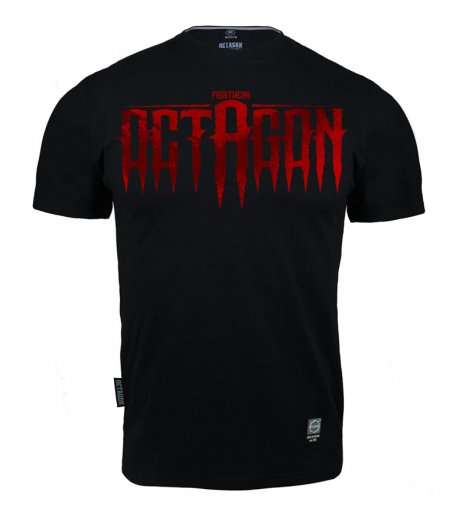 T-shirt Octagon Blood Font black 