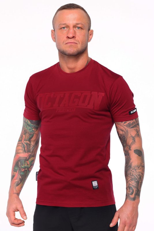 T-shirt Octagon  Fight Wear burgund 