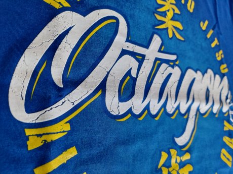 T-shirt Octagon Brazilian Jiu Jitsu blue