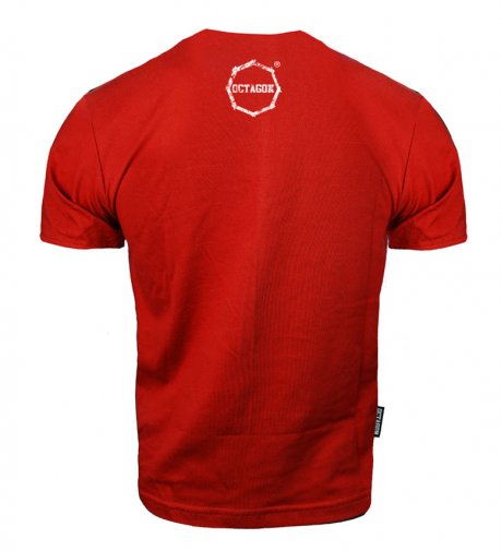 T-shirt Octagon Logo Smash red
