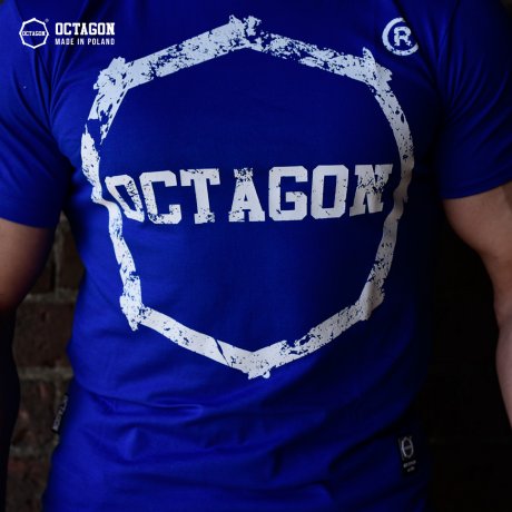 T-shirt Octagon Logo Smash blue