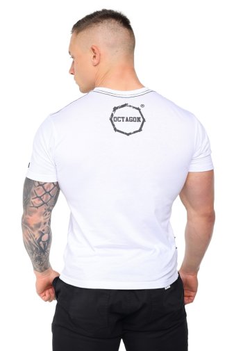 T-shirt Octagon Logo Smash white