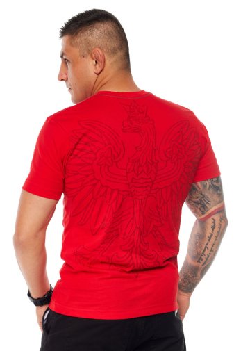 T-shirt Octagon Polska czerwony