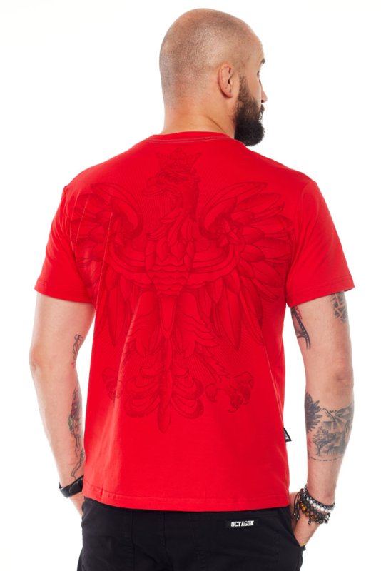  T-shirt Octagon Polska Orzeł czerwony