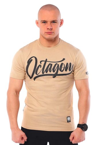 T-shirt Octagon Retro beige 