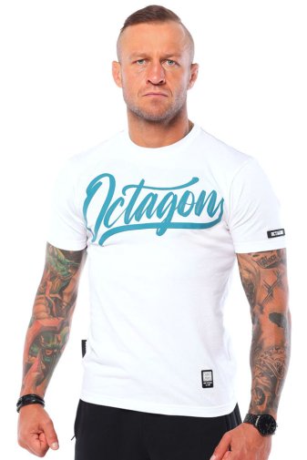 T-shirt Octagon Retro white 