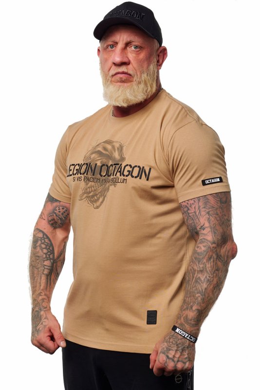  T-shirt Octagon Si Vis Pacem beige 