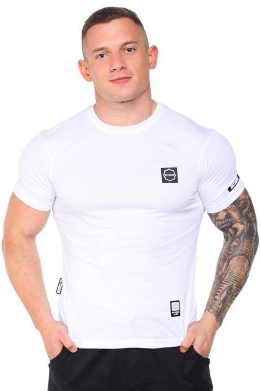 T-shirt Octagon Small Logo white