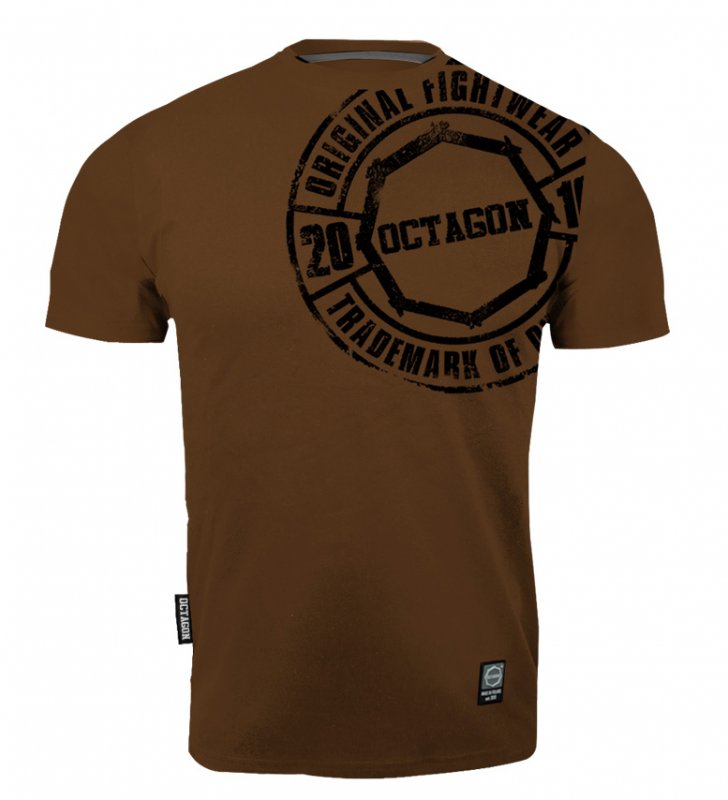 T-shirt Octagon Stamp brown  [KOLEKCJA 2022]