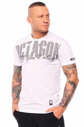 T-shirt Octagon Tyle Szans Ile Odwagi 2 white
