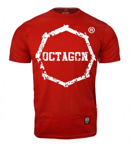 T-shirt Octagon Zęby red