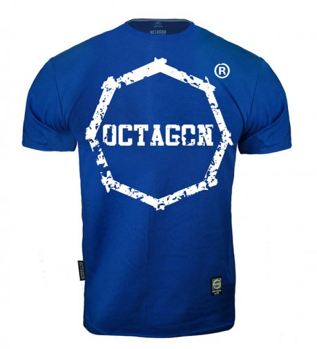 T-shirt Octagon Zęby blue