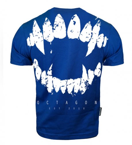 T-shirt Octagon Zęby niebieski