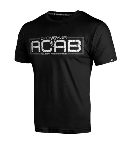T-shirt Ofensywa ACAB czarny