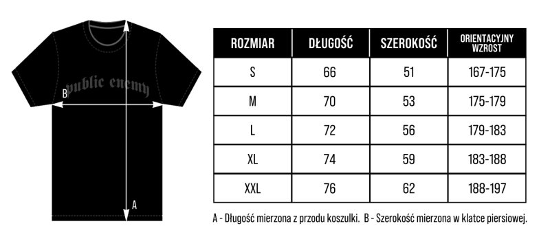 T-shirt Public Enemy 1.3.1.2 black/red OUTLET