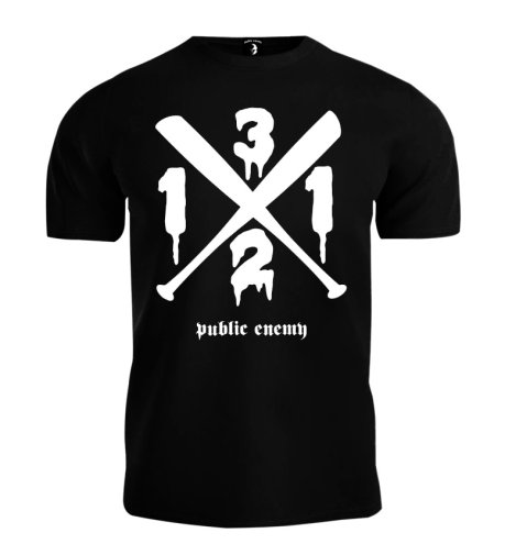 T-shirt Public Enemy 1.3.1.2. Baseball