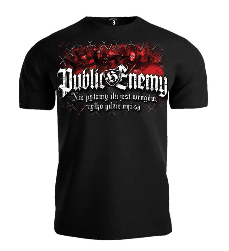 T-shirt Public Enemy Nie pytamy ilu jest wrogów