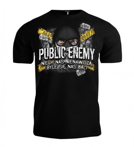 T-shirt Public Enemy Niech Nas Nienawidzą black