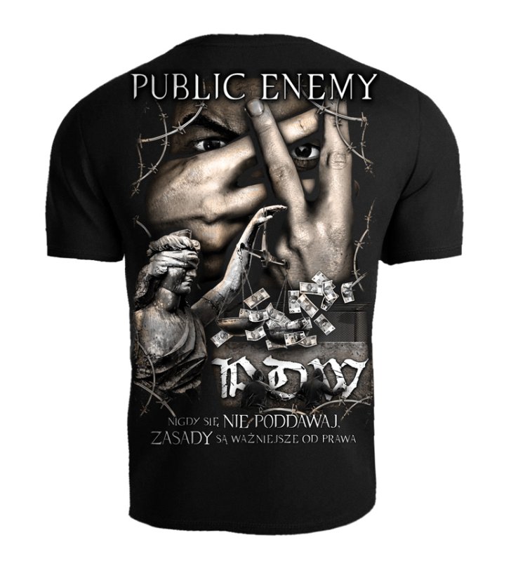 T-shirt Public Enemy PDW Zasady są ważniejsze od prawa