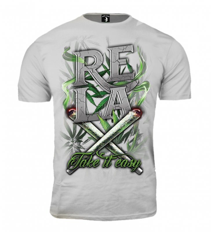 T-shirt Public Enemy RELAX Take it easy szary OUTLET