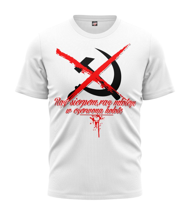 T-shirt Raz Sierpem Raz Młotem biały 