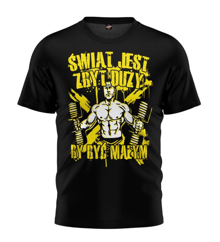 T-shirt Świat Jest Zbyt Duży By Być Małym czarny 