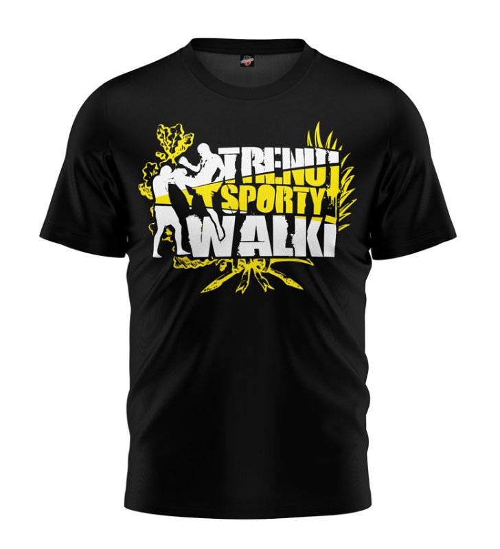 T-shirt Trenuj Sporty Walki 1 czarny 