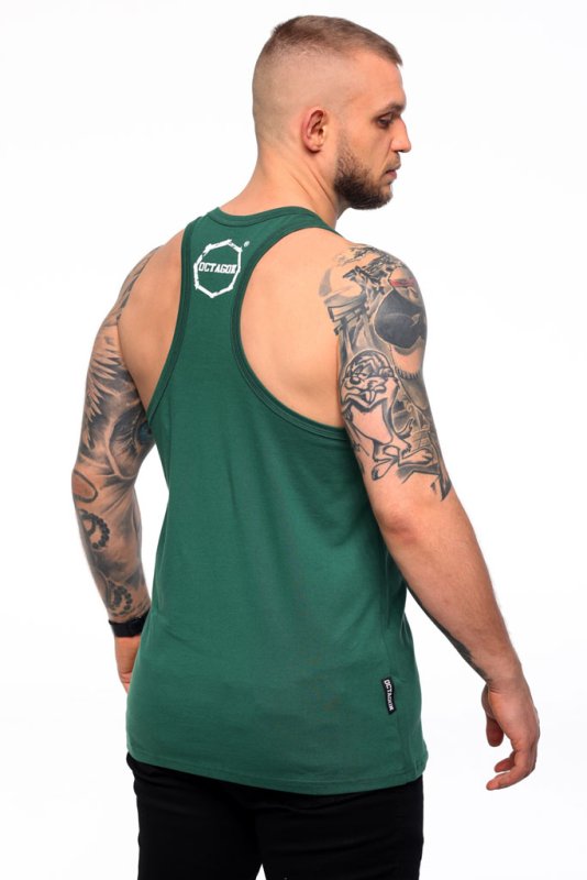 Tank Top Octagon Logo Smash green