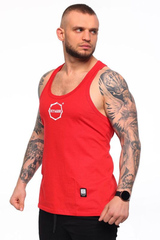 Tank Top Octagon Logo Smash Small red