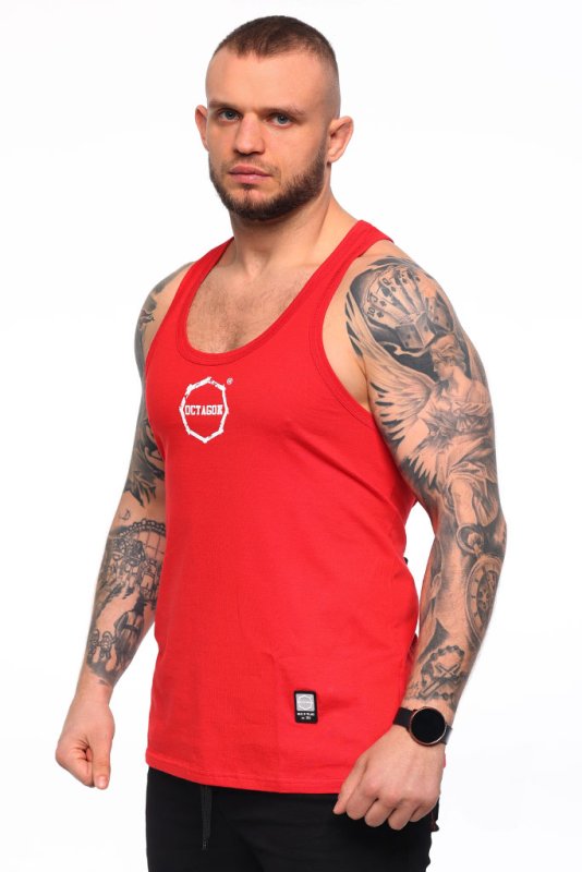 Tank Top Octagon Logo Smash Small red