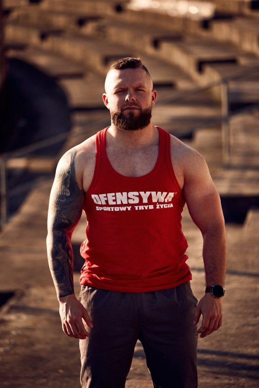 Tank top Ofensywa Sportowy tryb życia czerwony